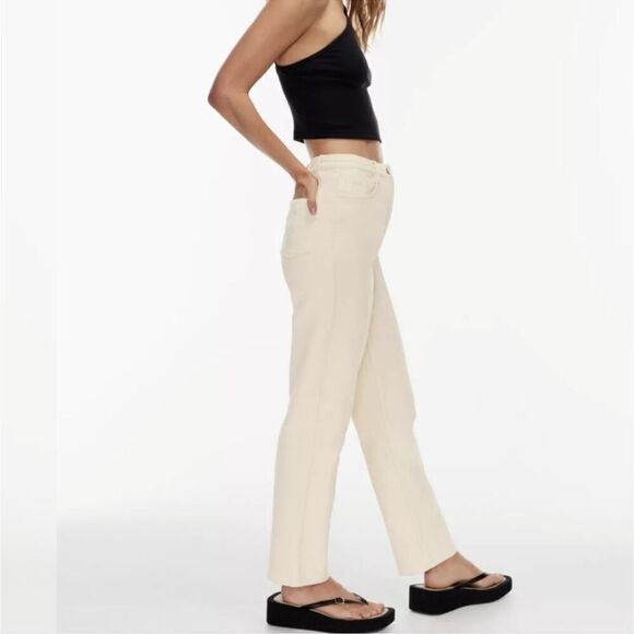 NWT Wilfred Free by Aritzia The Melina High Waisted Straight Leg Pant Jean 8 - Picture 3 of 7